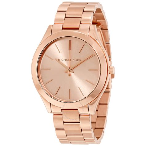 michael kors rose gold band purple face watch|rose gold mk watch men.